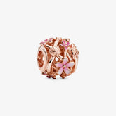 Pandora Charm: Gänseblümchen - Offen Gearbeitetes, Rosévergoldet